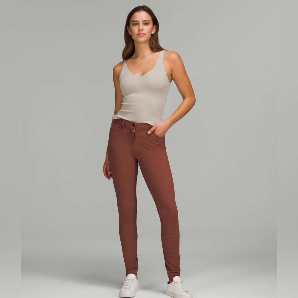 Lululemon City Sleek Slim-Fit 5 Pocket High-Rise Pant Ancient Copper 28